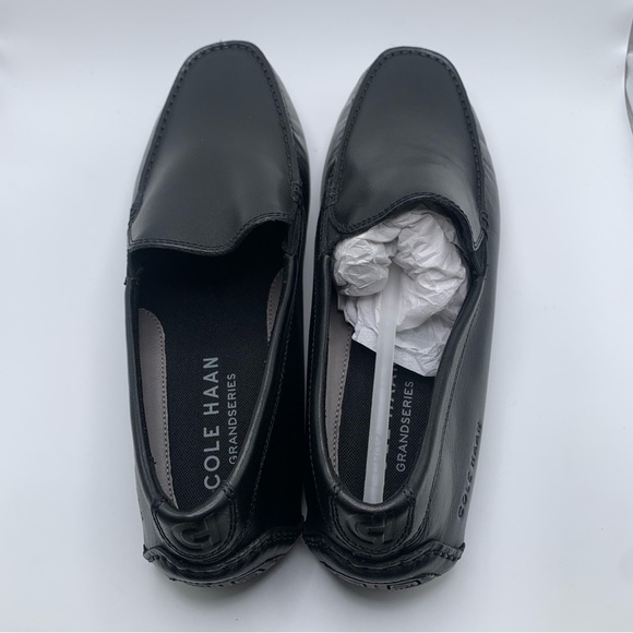 NWOB Cole Haan Men's Grand City Venetian Driver Loafer black leatherSZ 7.5M 1083 - Picture 6 of 9